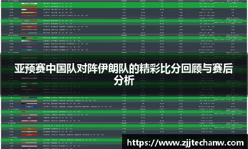 亚预赛中国队对阵伊朗队的精彩比分回顾与赛后分析